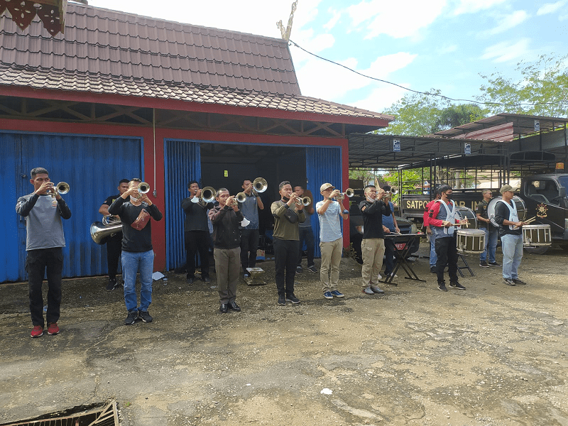 Korps Musik Satpol PP Inhil Latihan Perdana di Tahun 2022