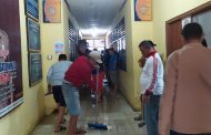 Pasca Banjir Rob, Satpol PP Inhil Laksanakan Gotong Royong