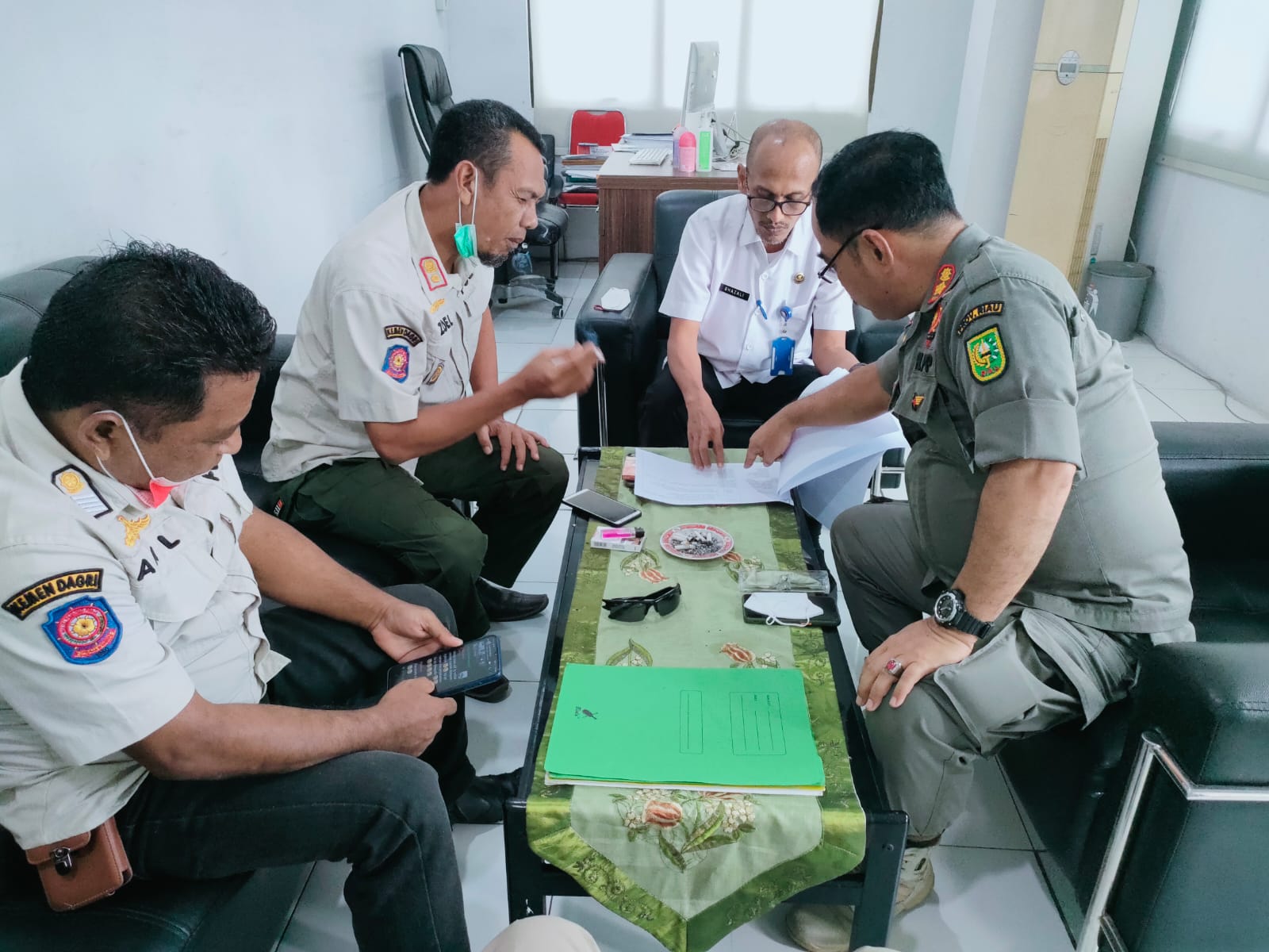 Bidang Satlinmas Satpol PP Inhil Lakukan Koordinasi Ke Satpol PP Provinsi Riau, Upayakan Pembentukan Satlinmas Desa/Kelurahan