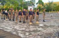 Pembinaan Karakter, Tiga Puluh Lima Anggota Satpol-PP Kab. Inhil Ikuti Latihan Baris Berbaris